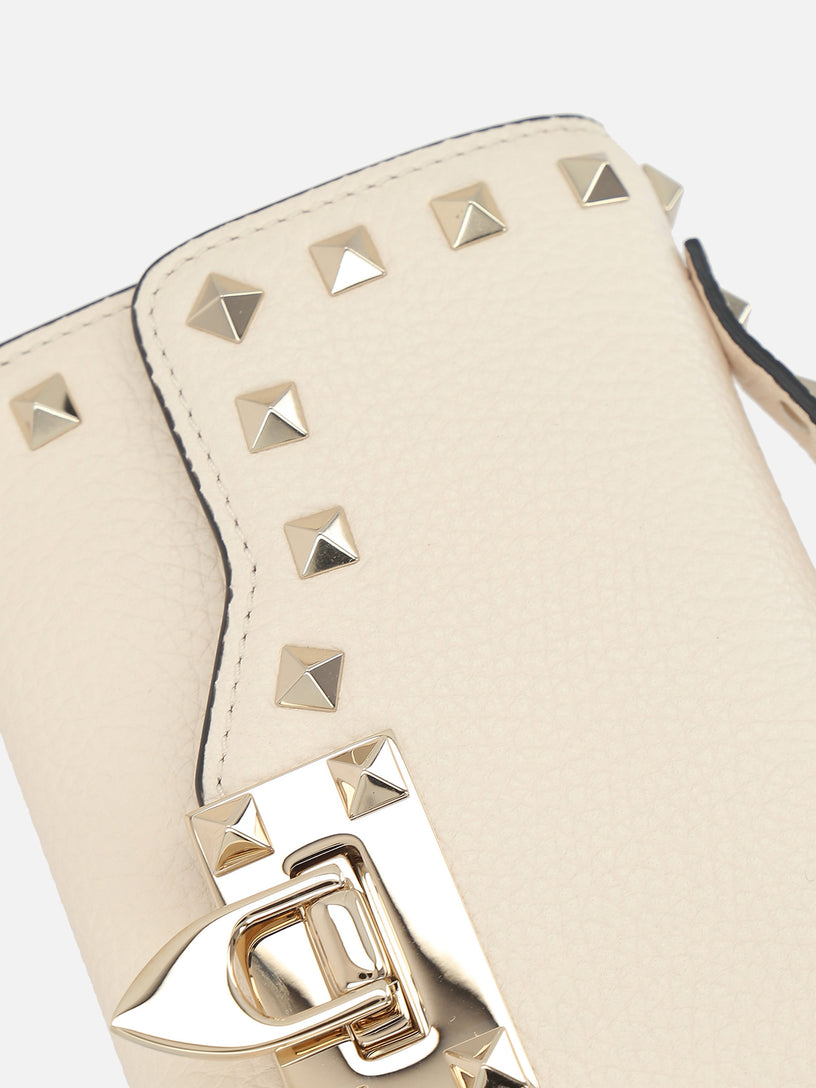 Rockstud wallet with chain strap