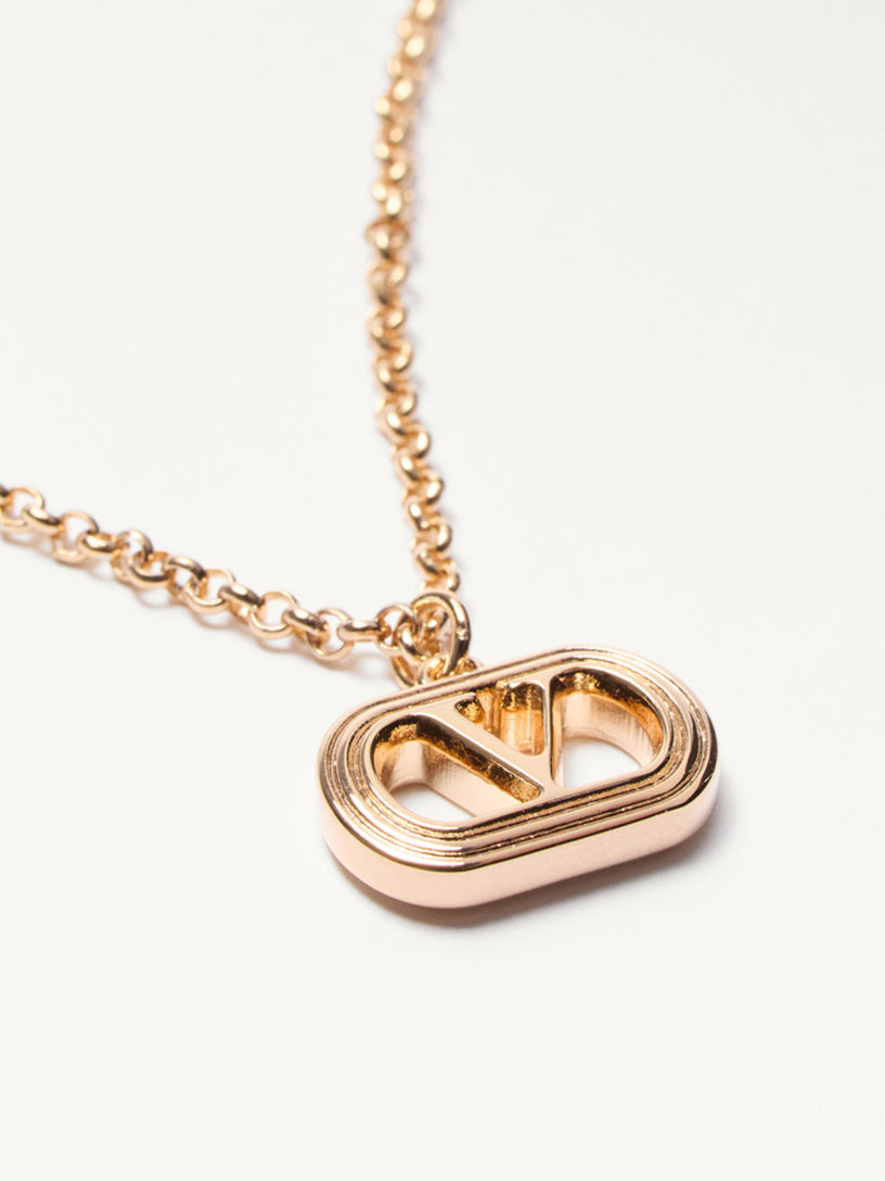 Ovalette Necklace in Metal