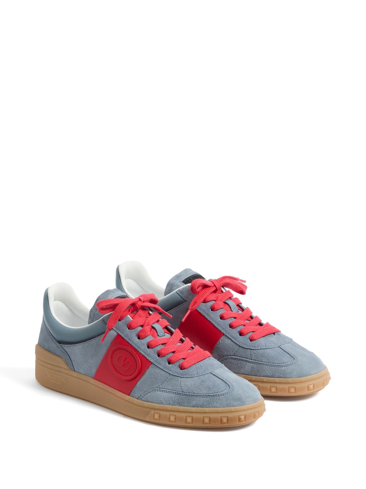 Low Top Upvillage sneaker in split and nappa calfskin
