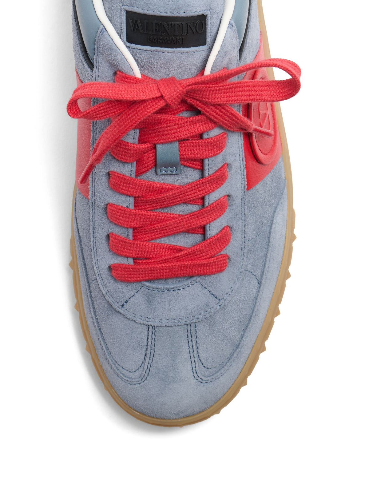 Low Top Upvillage sneaker in split and nappa calfskin