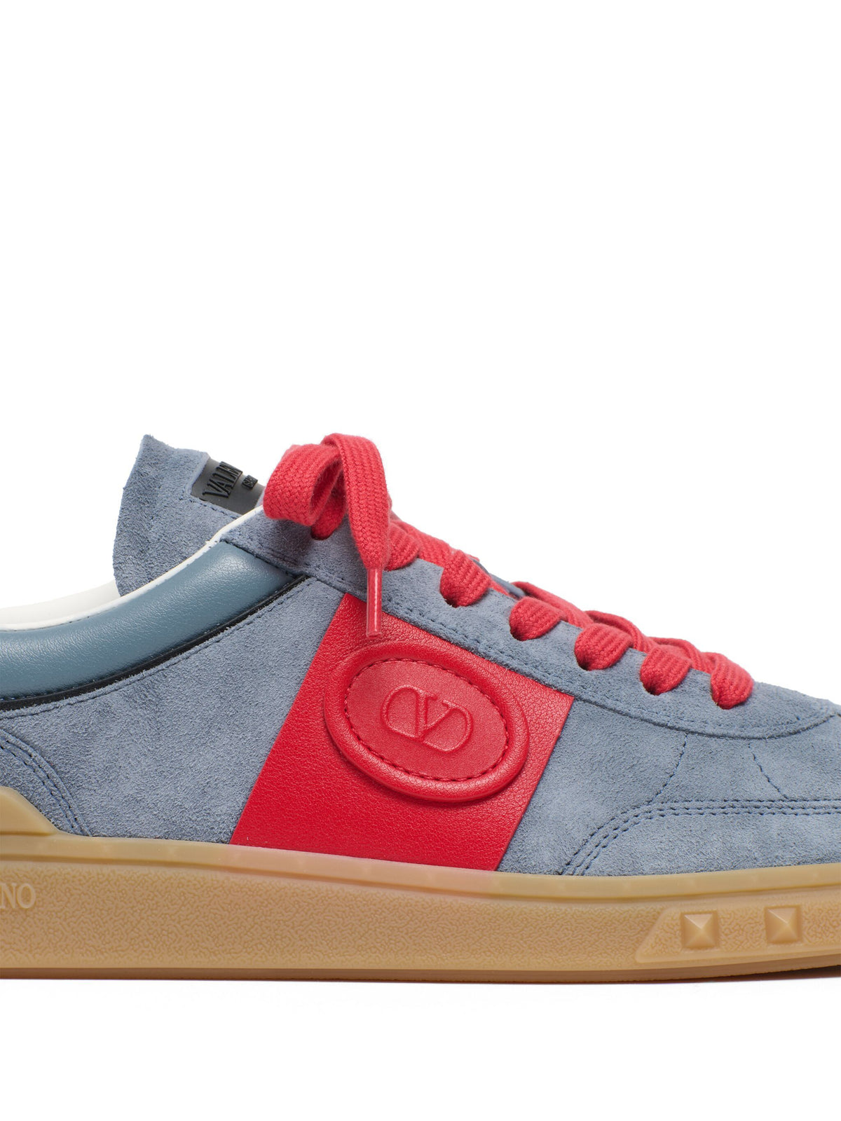 Low Top Upvillage sneaker in split and nappa calfskin