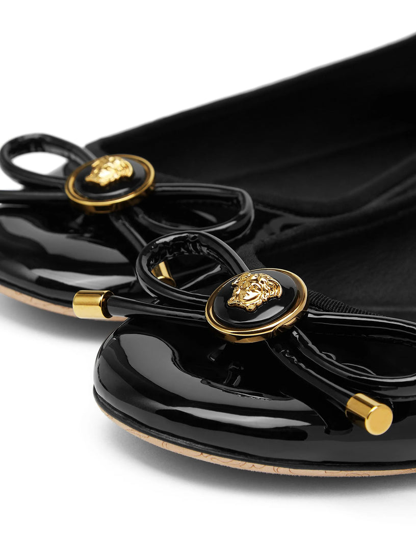 Opera Bow patent leather ballerinas