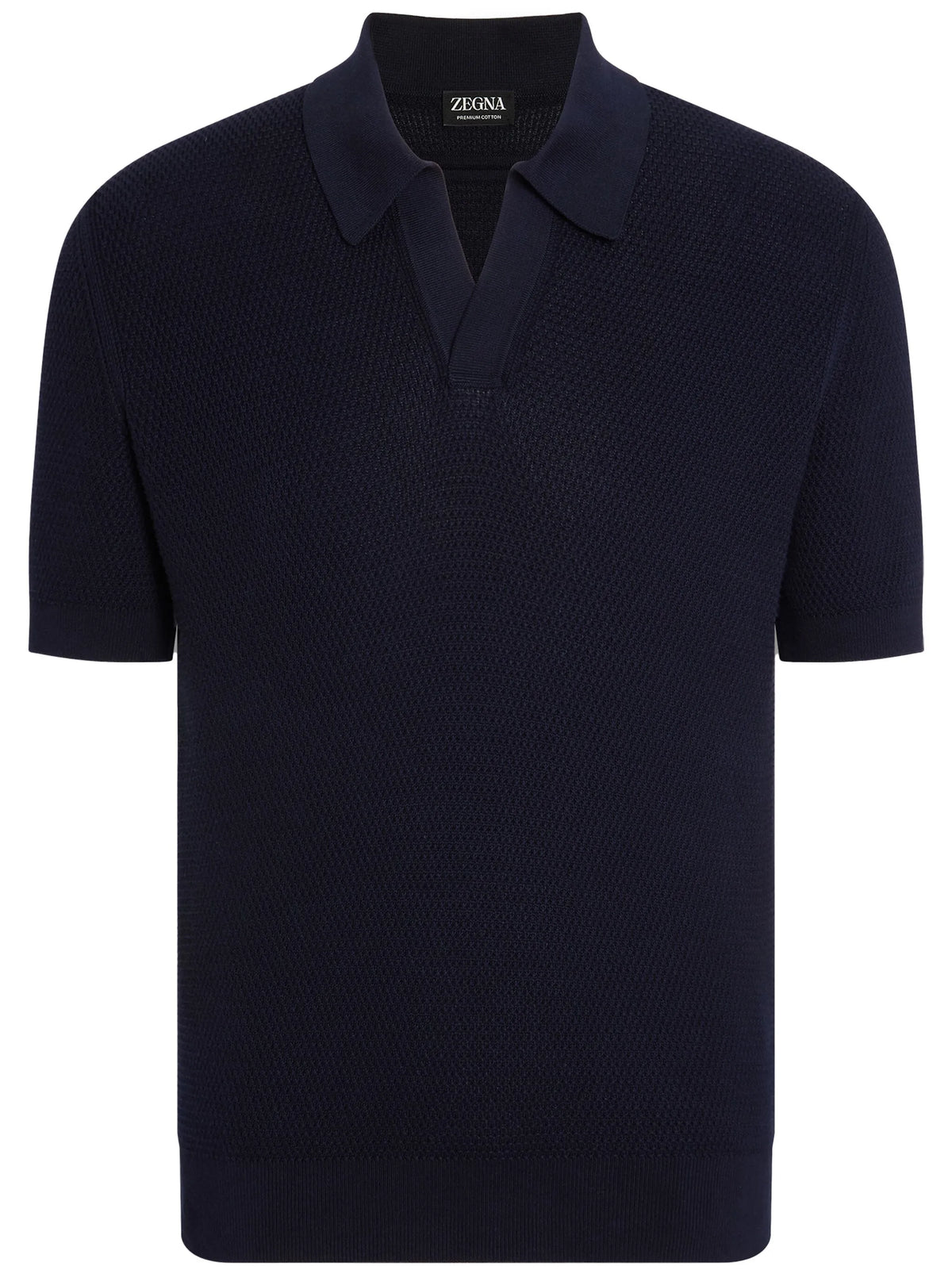 Polo shirt in Premium Cotton Navy Blue