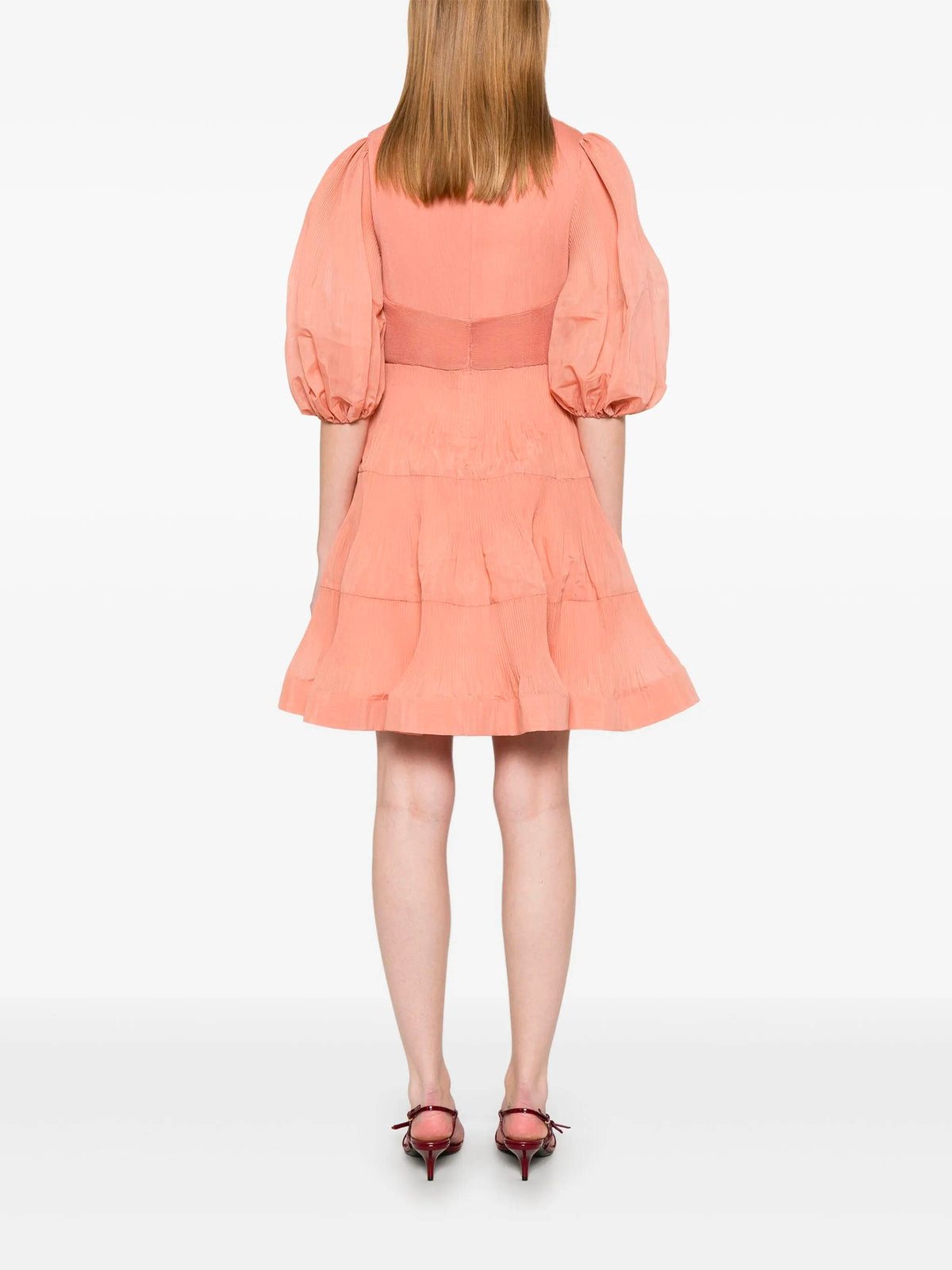Pleated mini dress