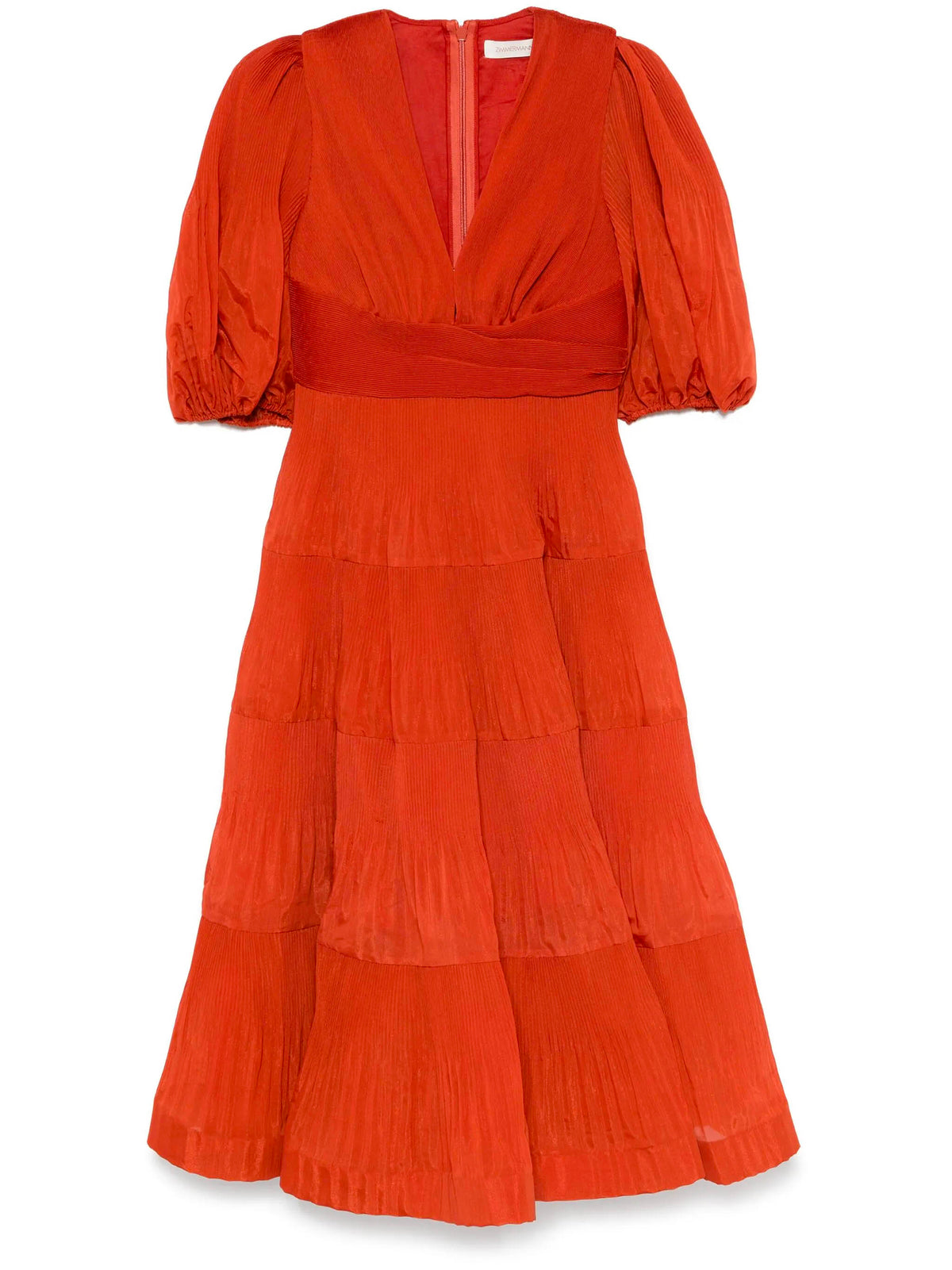 Pleated midi dress
