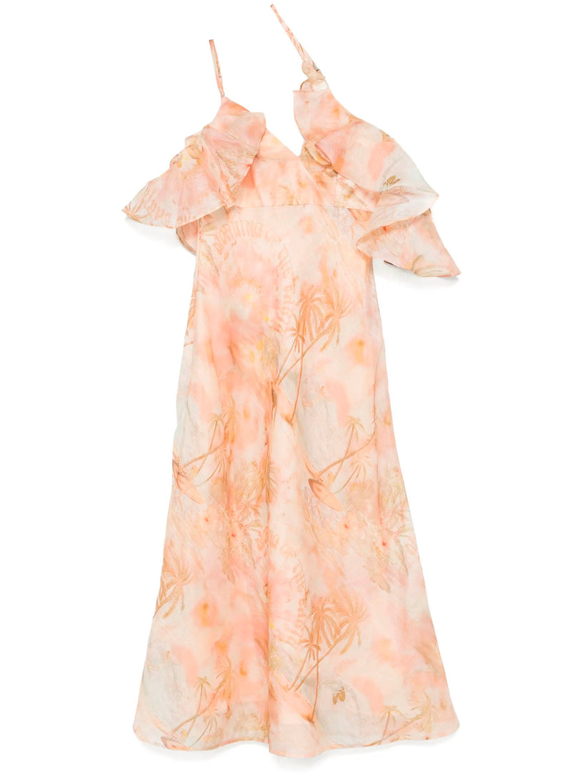 Illuminate Ruffle Dress ZIMMERMANN Rosa | Grifo210 Illuminate Ruffle Dress ZIMMERMANN Rosa | Grifo210