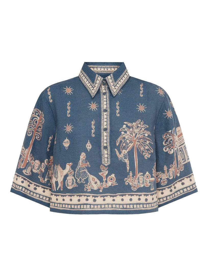 Acacia cropped shirt