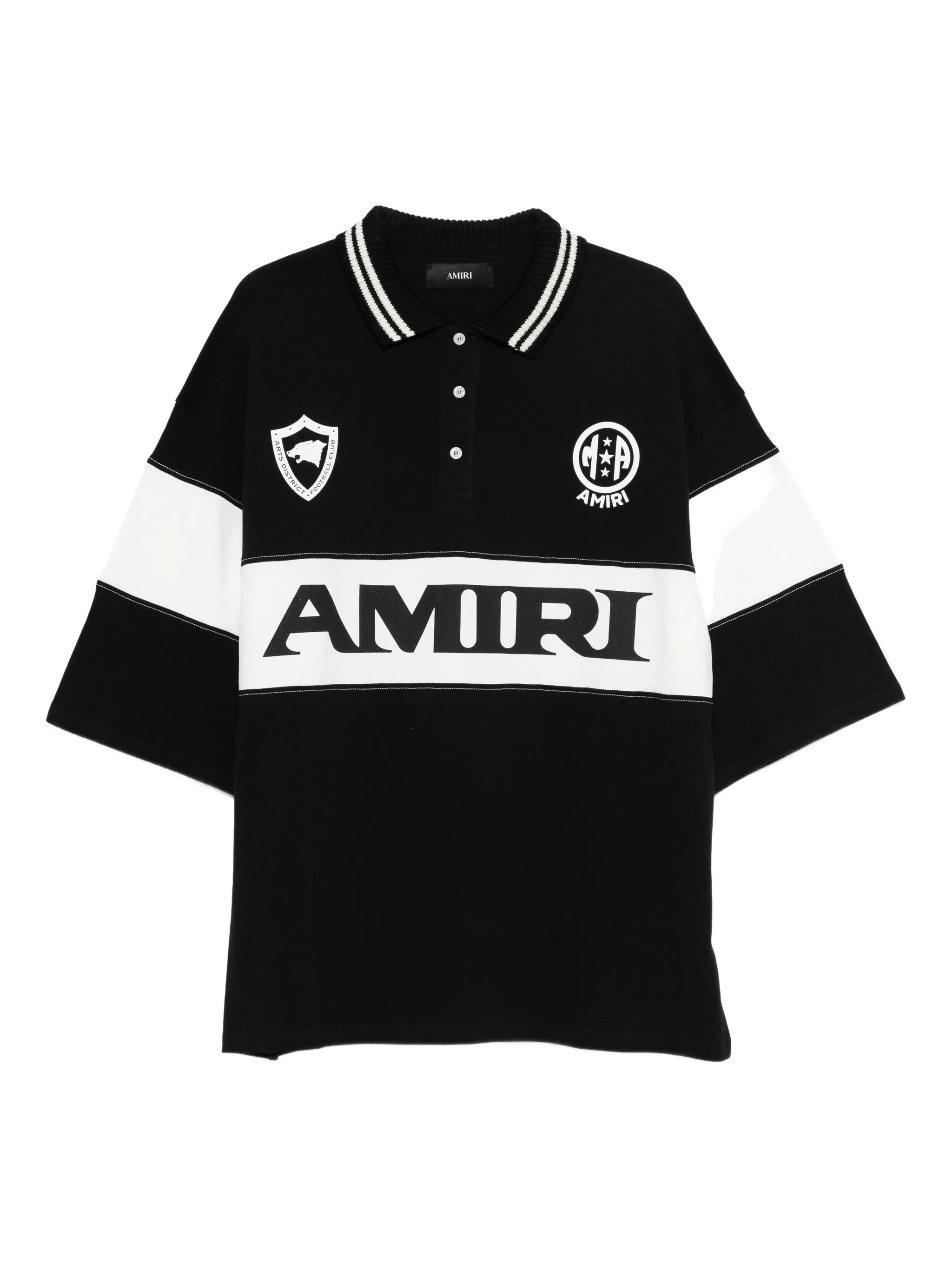 Amiri Sport Oversized Polo Shirt AMIRI Nero | Grifo210