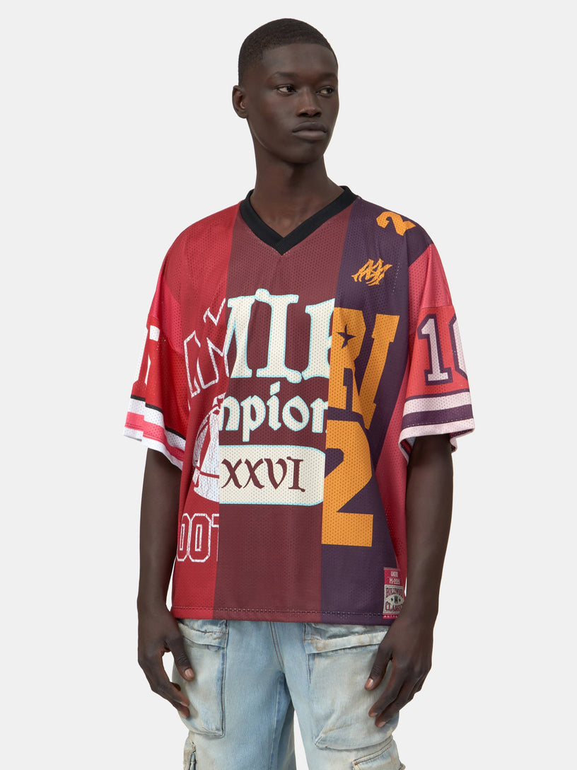 Spliced Oversized Mesh Tee