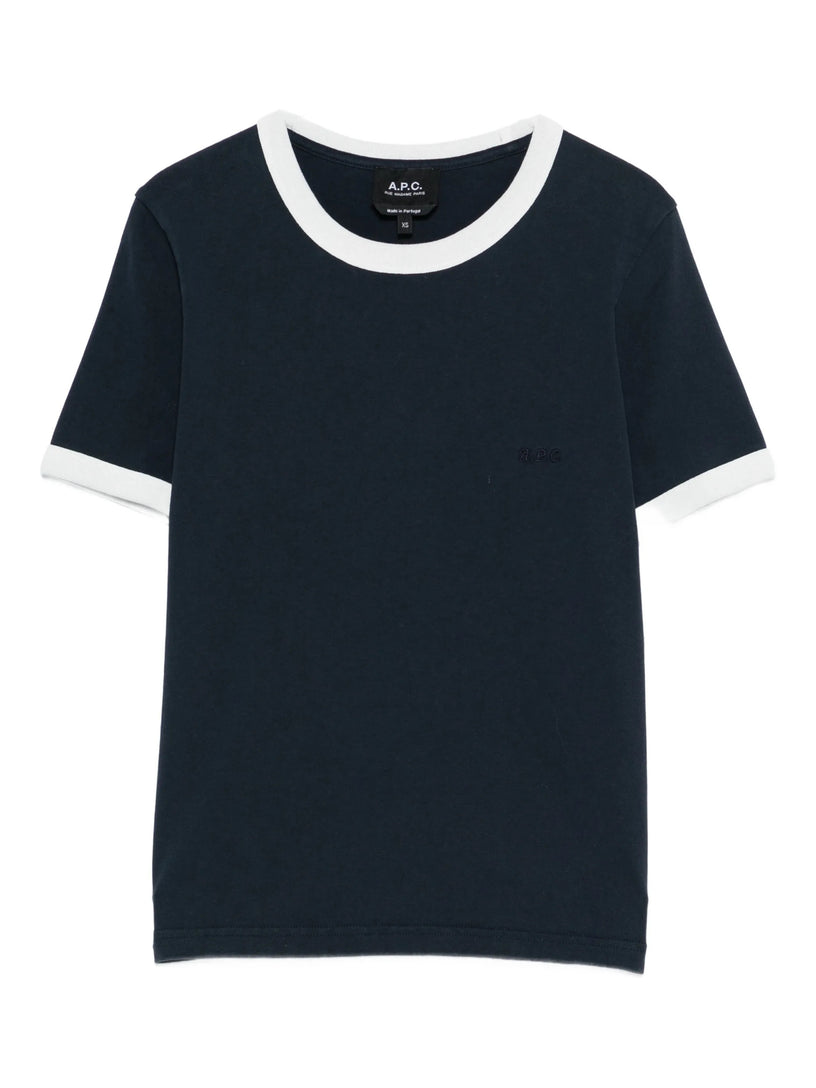 Contrasting-trims T-shirt