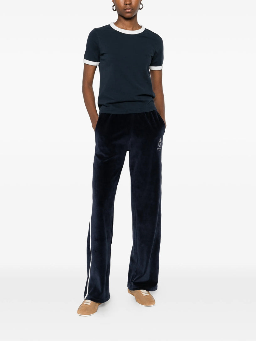 Contrasting-trims T-shirt