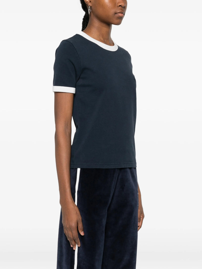 Contrasting-trims T-shirt