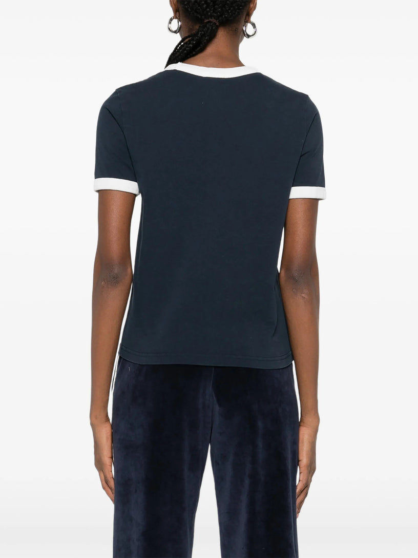 Contrasting-trims T-shirt