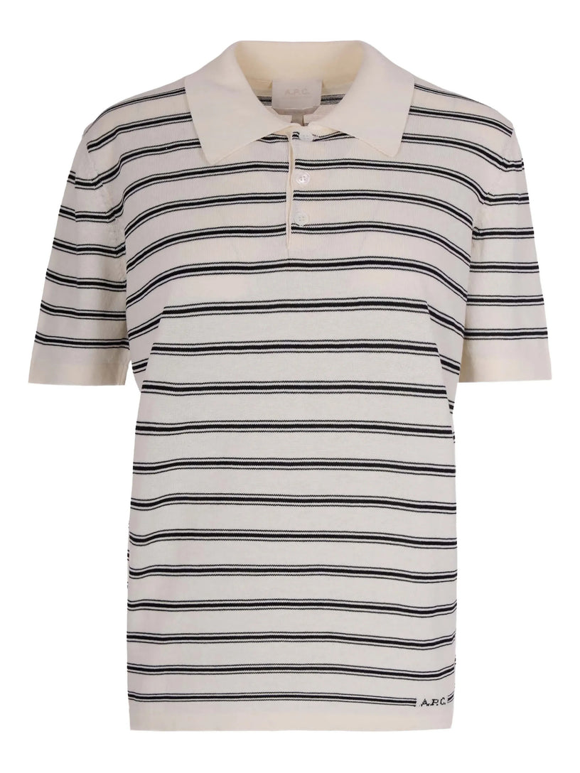 Striped polo shirt