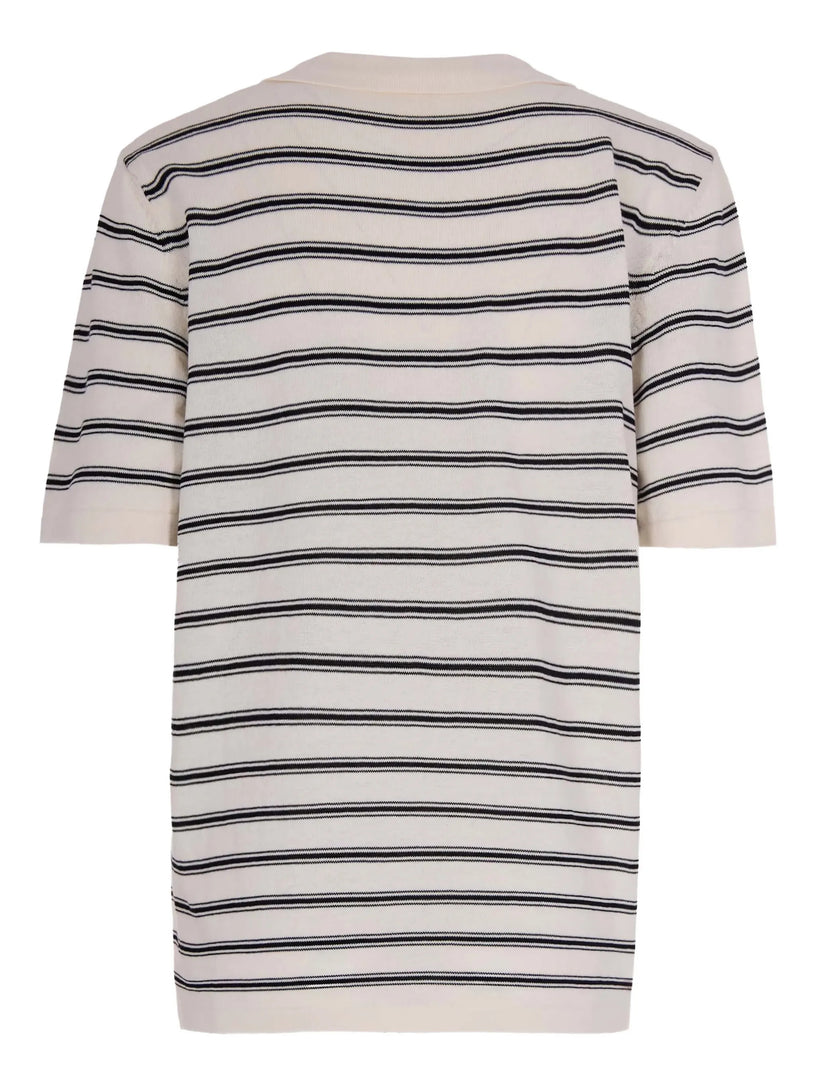 Striped polo shirt