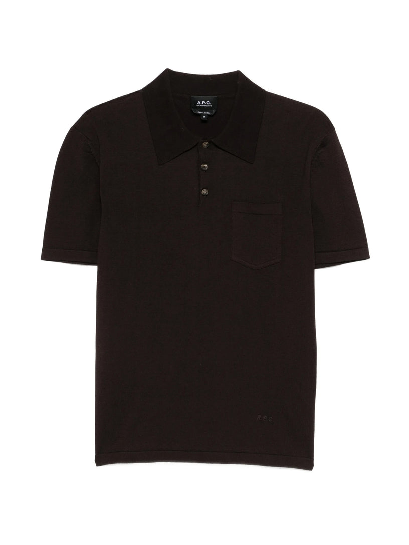 Knitted polo shirt