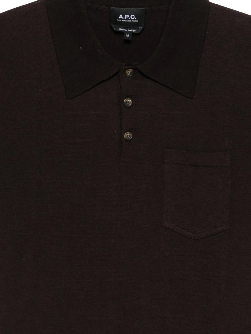 Knitted polo shirt