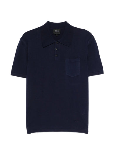 Knitted polo shirt