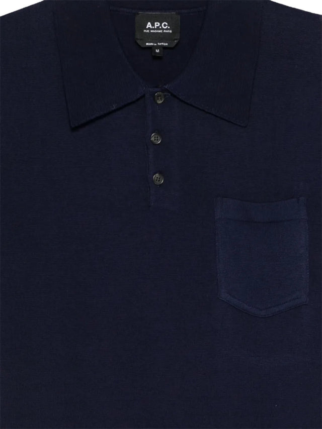 Knitted polo shirt