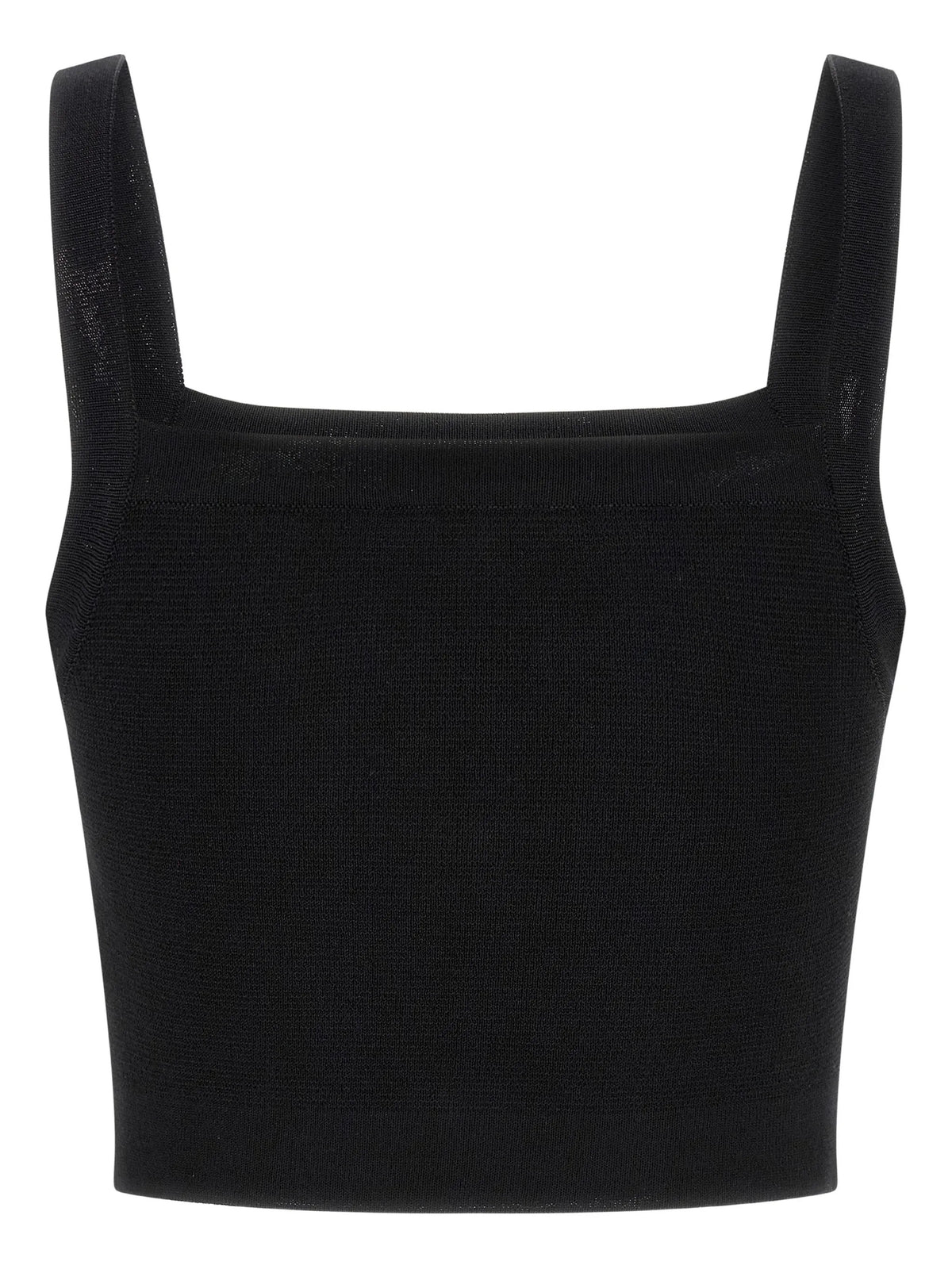 Knit bralette top with buttons
