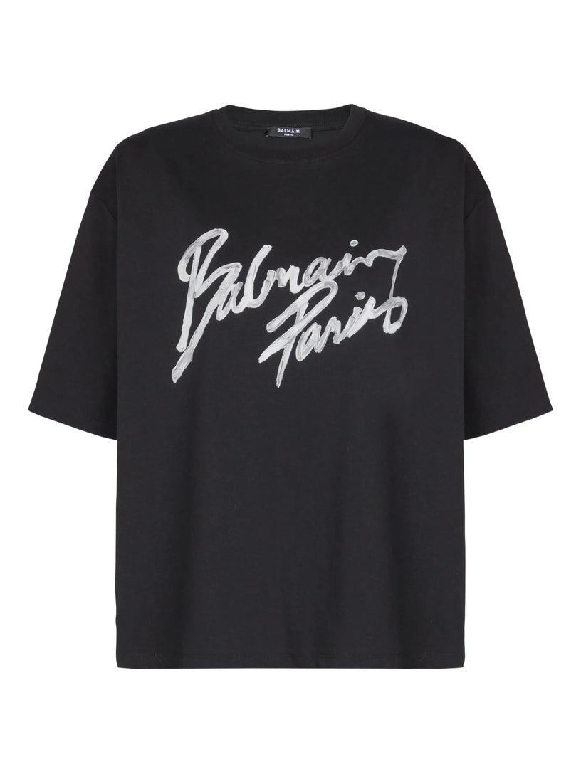 T-shirt with Balmain Paris Brush print
