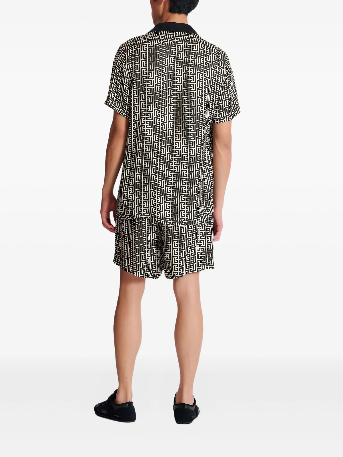 Shirt with monogrammed print