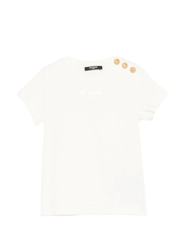 T-shirt con bottoni