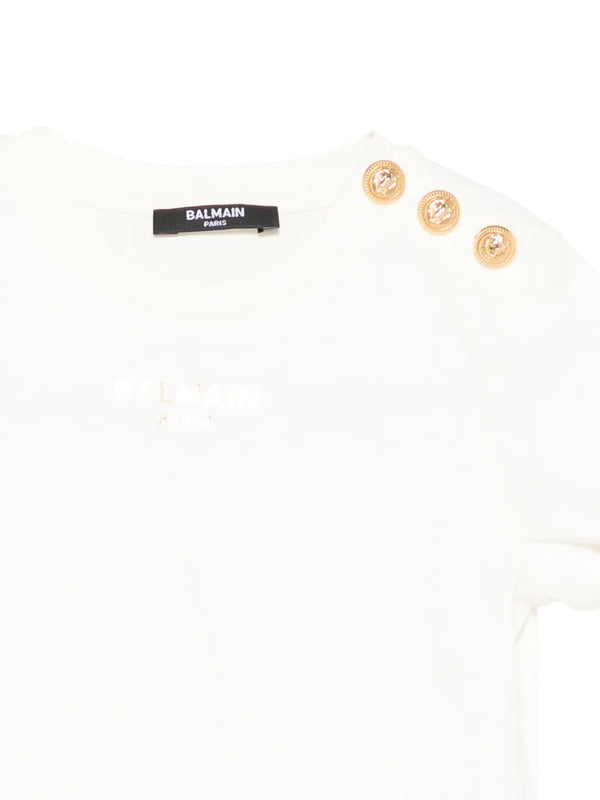 T-shirt con bottoni