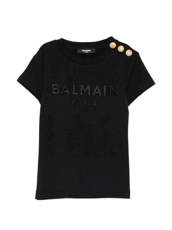 T-shirt con bottoni