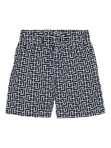 PB monogram print swim shorts