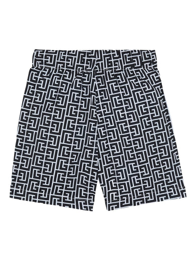 PB monogram print swim shorts