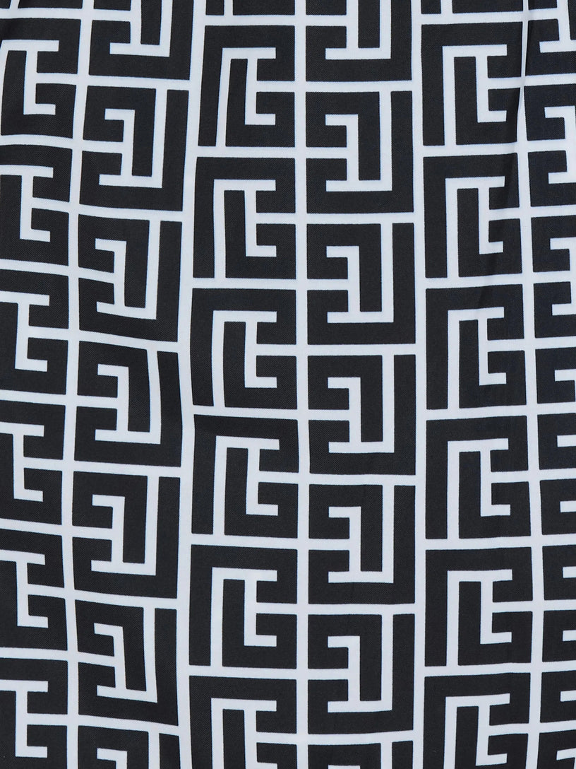 PB monogram print swim shorts