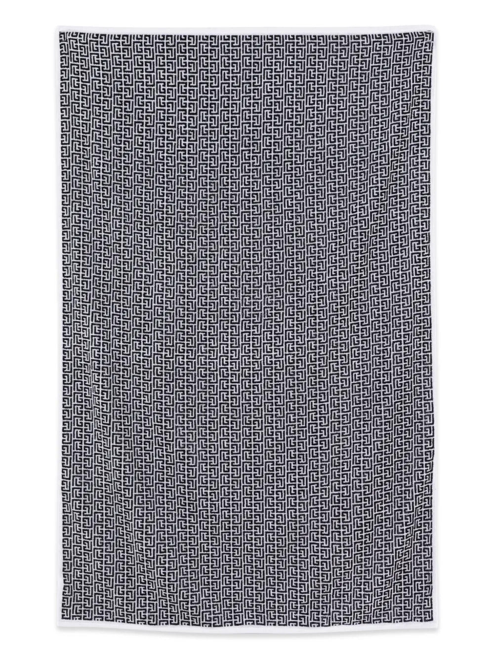 Beach towel with PB labyrinth monogram