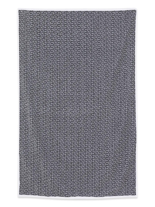 Beach towel with PB labyrinth monogram