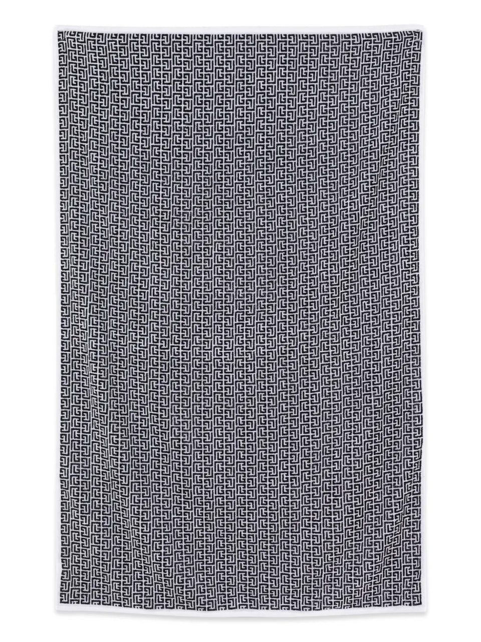 Beach towel with PB labyrinth monogram