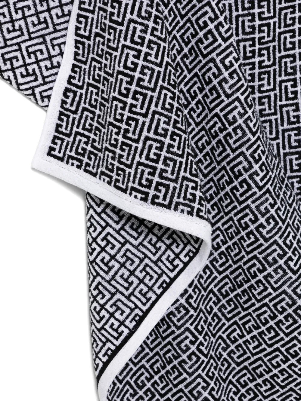 Beach towel with PB labyrinth monogram