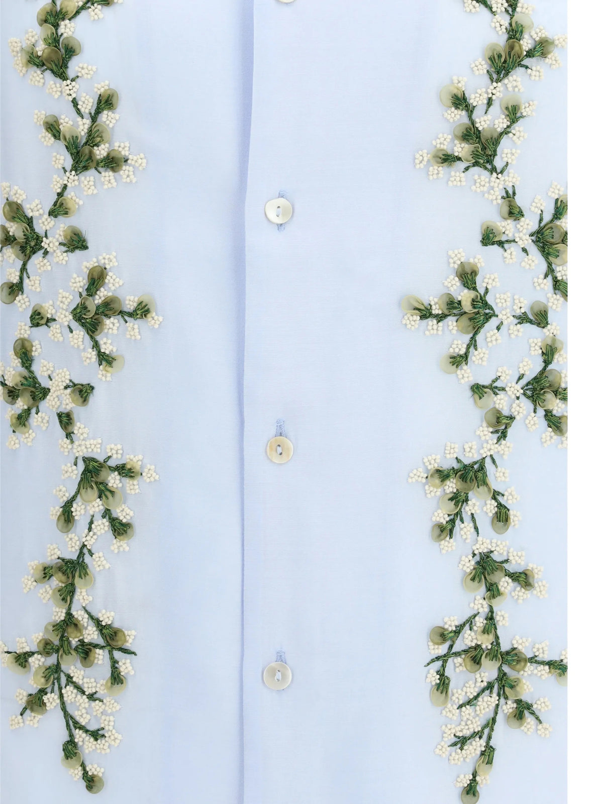 Tinees floral-embroidered shirt