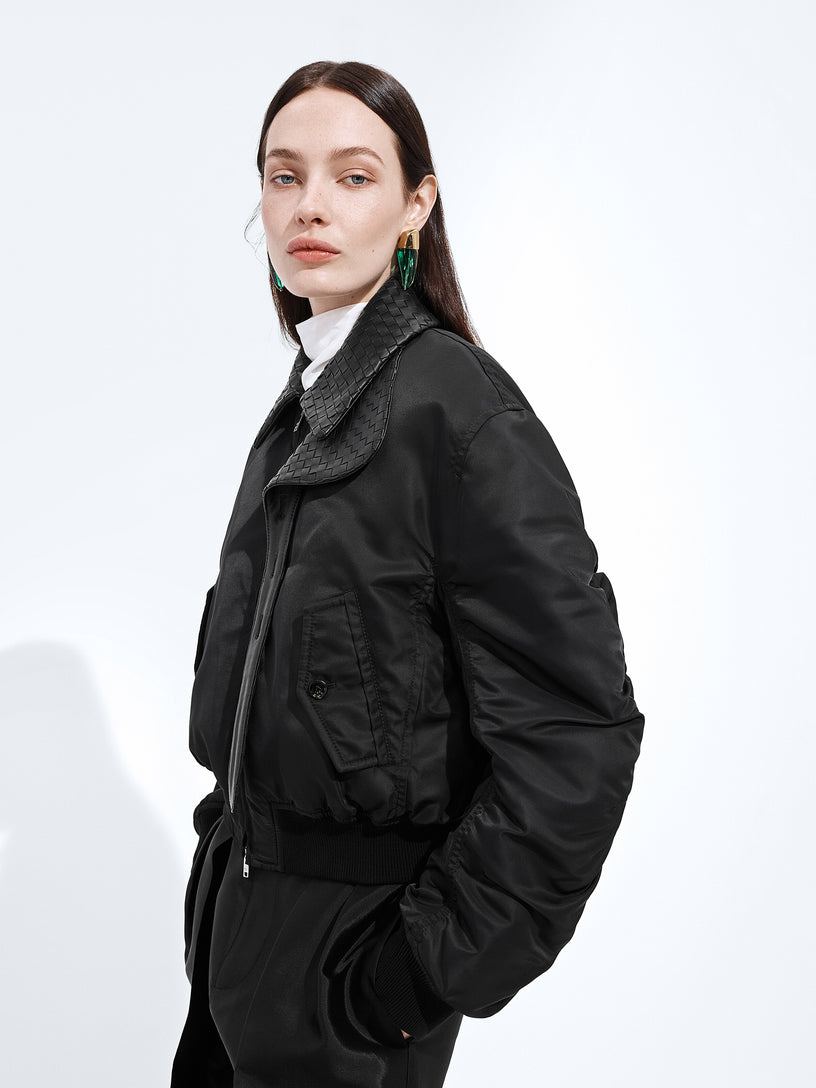 Bomber imbottito in nylon