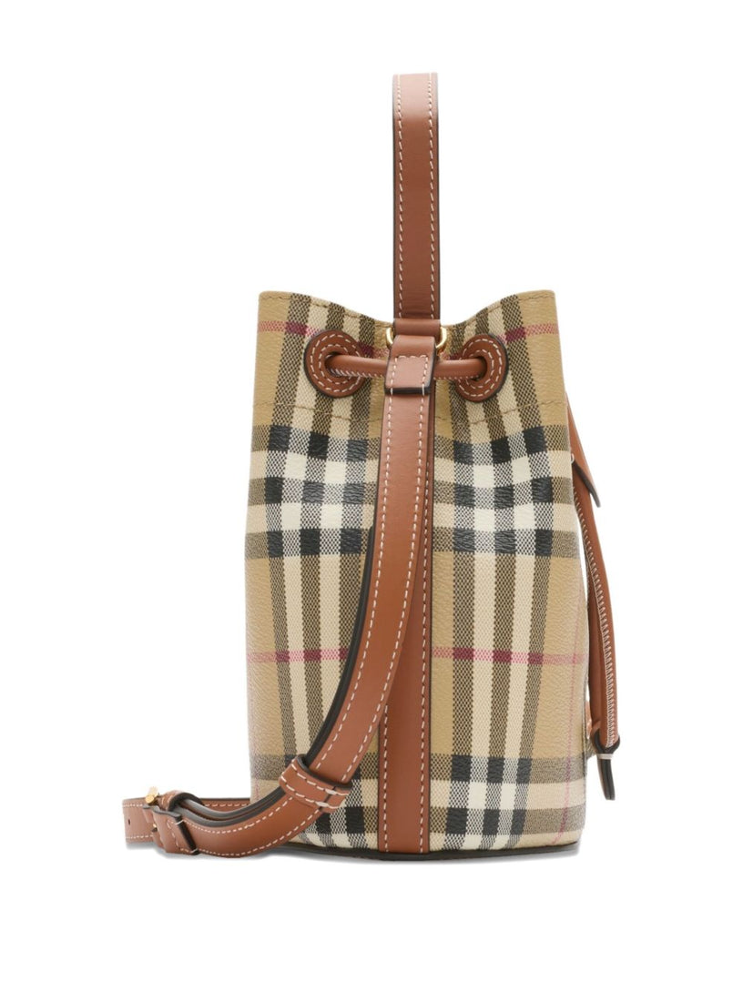 Mini Check Bucket Bag