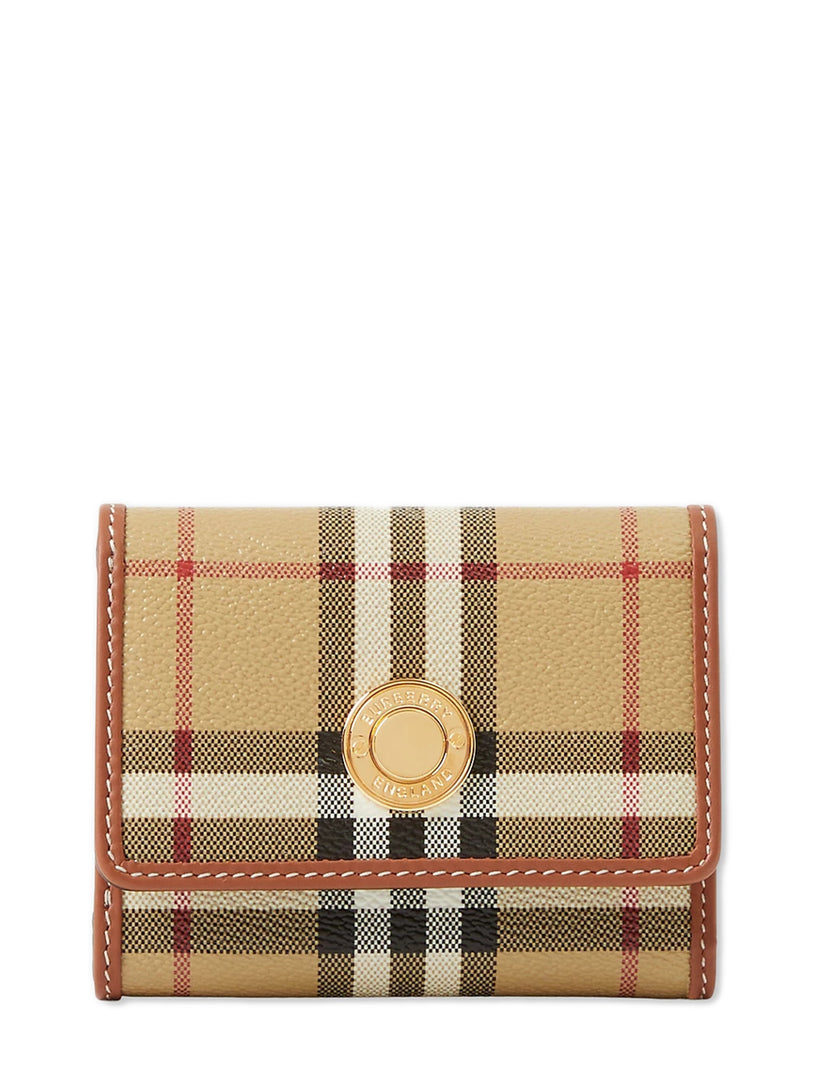 Small Check Folding Wallet