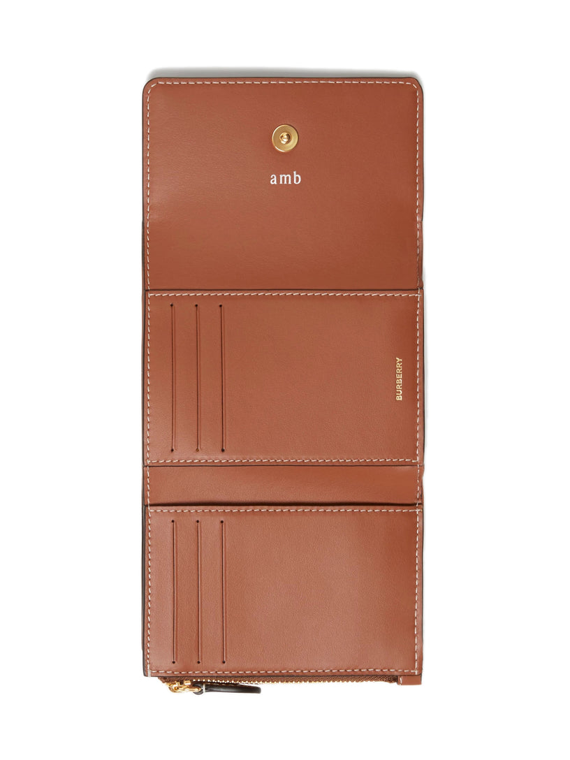 Small Check Folding Wallet