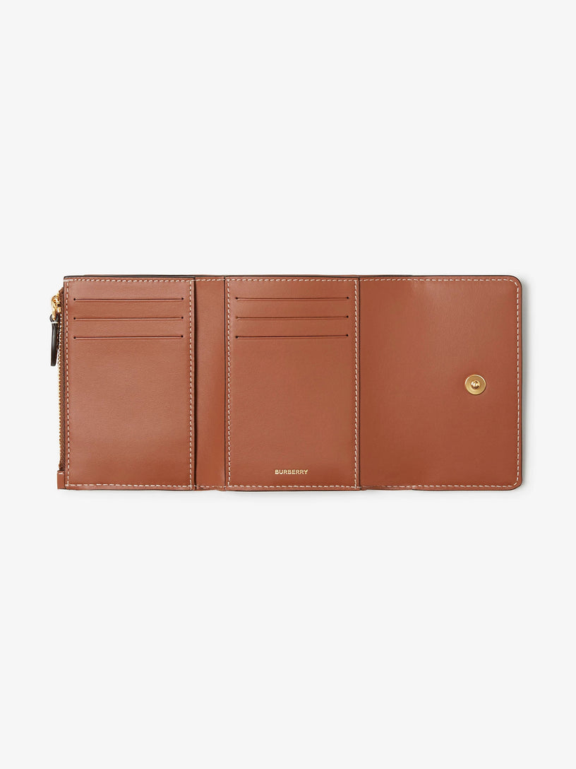 Small Check Folding Wallet