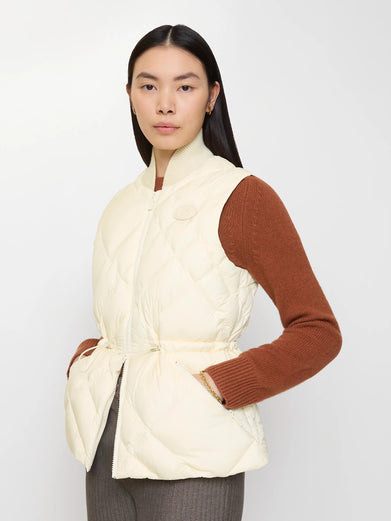 Nylon vest with check stitch