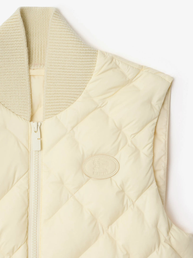 Nylon vest with check stitch