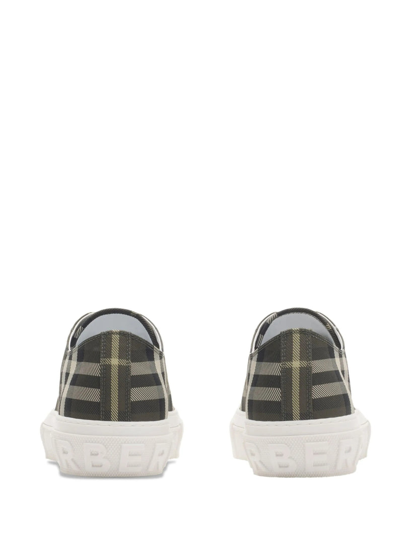 Check nylon blend sneaker