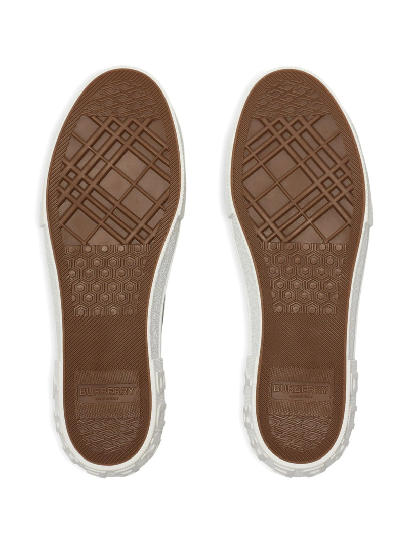 Check nylon blend sneaker