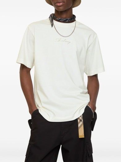 Check Cursive Logo T-shirt