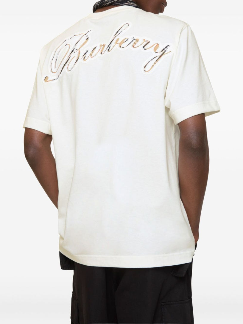 Check Cursive Logo T-shirt