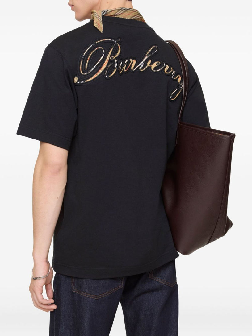 Check Cursive Logo T-shirt