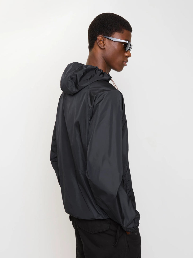 Jacket with hood and Check tape